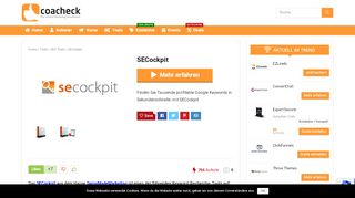 
                            7. ▷ SECockpit ? • 2019 • Alle Infos, Kosten & Erfahrungen - Coacheck