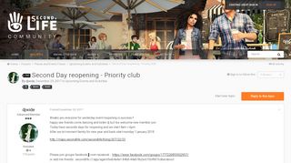 
                            5. Second Day reopening - Priority club - Upcoming Events and ...