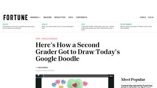 
                            13. Second Grader Draws Today's Google Doodle | Fortune