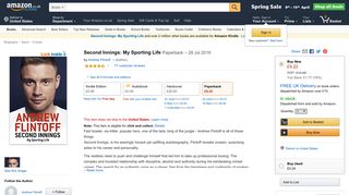 
                            9. Second Innings: My Sporting Life: Amazon.co.uk: Andrew Flintoff ...