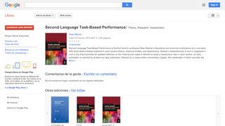 
                            9. Second Language Task-Based Performance: Theory, Research, Assessment