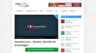 
                            12. Second Love - Kosten, Review en Ervaringen - Februari 2019 - NIEUW!
