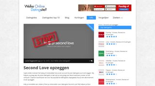 
                            8. Second Love opzeggen - Maart 2019 - NIEUW!