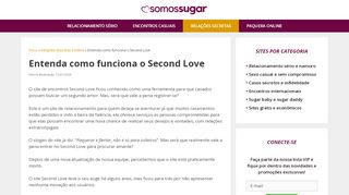 
                            5. Second Love: Site Para Encontrar o Segundo Amor【NÓS TESTAMOS】