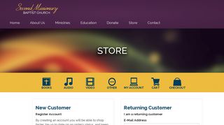 
                            11. Second Missionary Baptist Church - Account Login