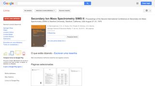 
                            7. Secondary Ion Mass Spectrometry SIMS II: Proceedings of the Second ...