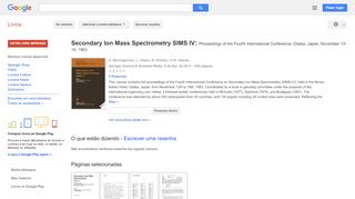 
                            8. Secondary Ion Mass Spectrometry SIMS IV: Proceedings of the Fourth ...