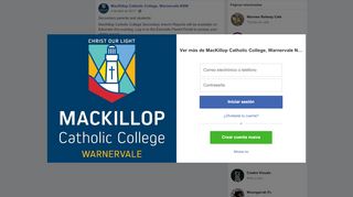 
                            10. Secondary parents and students:... - MacKillop Catholic ... - Facebook