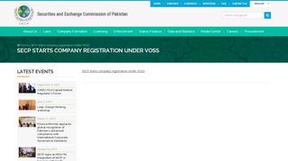 
                            3. SECP starts company registration under VOSS – SECP