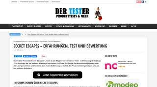 
                            8. Secret Escapes - Erfahrungen, Test und Bewertung - Produkttester