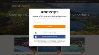 
                            13. Secret Escapes: Join now for free | Save up to 70% on luxury travel