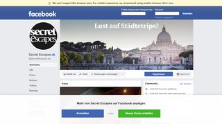 
                            10. Secret Escapes - Startseite | Facebook