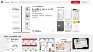 
                            4. Secret Santa sign-up sheet. Great idea! Will be using for work ...