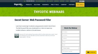 
                            6. Secret Server: Web Password Filler - Thycotic