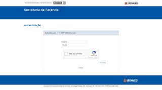 
                            4. Secretaria da Fazenda - Autenticação Login/Senha