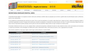 
                            8. SECRETARIA ESCOLAR DIGITAL (SED) – Diretoria de Ensino ...