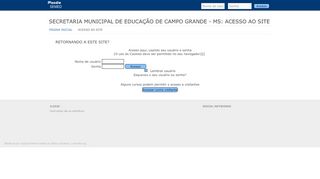 
                            8. Secretaria Municipal de Educação de Campo Grande - MS: Acesso ao ...