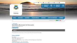 
                            13. Secretaria Municipal de Educação - Imbituba - Portal do Cidadão ...