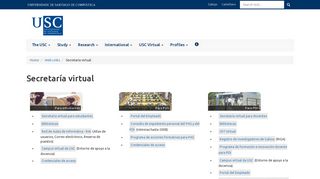 
                            11. Secretaría virtual - Web Links - USC