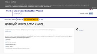 
                            6. Secretaría Virtual y Aula Global | UC3M