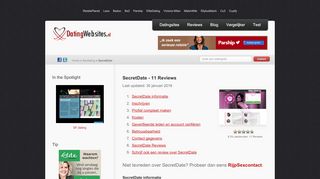 
                            5. SecretDate - 11 Reviews - Update: februari 2019 - Datingwebsites.nl