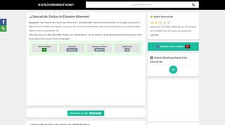 
                            10. Secret.de funktioniert nicht. Aktuelle Probleme und Fehler – Status der ...