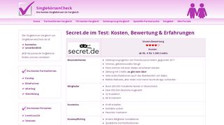 
                            6. Secret.de im Test (2019) | Kosten, Bewertung & Erfahrungen