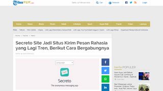 
                            13. Secreto Site Jadi Situs Kirim Pesan Rahasia yang Lagi Tren, Berikut ...