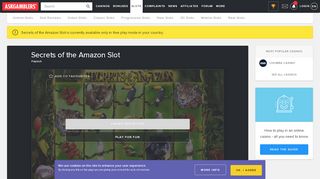 
                            12. Secrets of the Amazon Slot Review & Bonus Codes - AskGamblers