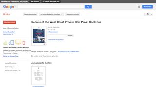 
                            5. Secrets of the West Coast Private Boat Pros: Book One