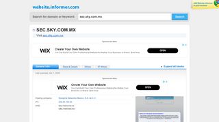 
                            10. sec.sky.com.mx at Website Informer. Visit Sec Sky.