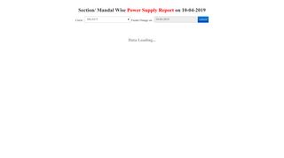 
                            4. Section/ Mandal Wise Power Supply Report on 21-02-2019 - Outage ...
