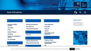 
                            13. Sectors & Occupations | The Careers Service