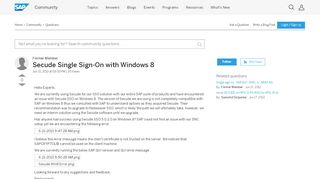 
                            9. Secude Single Sign-On with Windows 8 - archive SAP