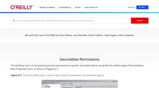 
                            6. Securables Permissions - Microsoft SQL Server 2012 Bible [Book]