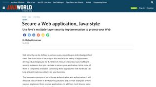 
                            10. Secure a Web application, Java-style | JavaWorld