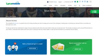 
                            8. Secure Access - Lycamobile
