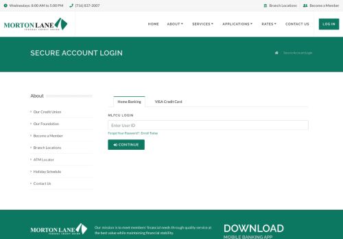 
                            2. Secure Account Login | Morton Lane Federal Credit Union