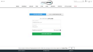 
                            1. Secure Account Login | SportsShoes.com