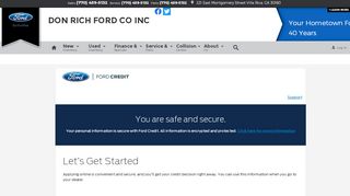 
                            6. Secure Auto Financing & Ford Leasing Application | Villa Rica, GA ...