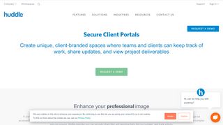 
                            5. Secure Client Portal | Huddle