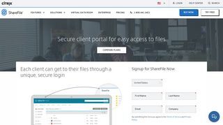 
                            3. Secure Client Portal Software - Citrix ShareFile