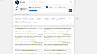 
                            11. secure code - Traduction française – Linguee