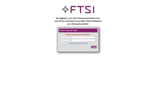 
                            4. Secure Customer Login - FTSI