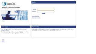 
                            11. Secure e-Account Manager - Diners Club ® North America