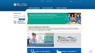 
                            9. Secure employer home page - Blue Cross of Idaho