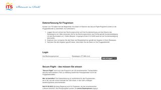 
                            13. Secure Flight Datenerfassung – ITS - REWE Touristik