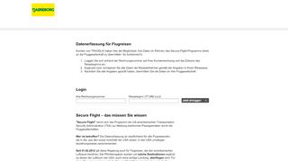 
                            6. Secure Flight Datenerfassung – TRAVELIX - REWE Touristik