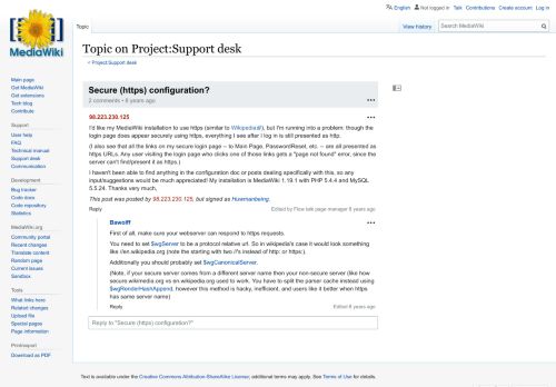 
                            5. Secure (https) configuration? on Project:Support desk - MediaWiki