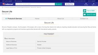 
                            6. Secure Life - Service Provider from New Delhi, India | About Us